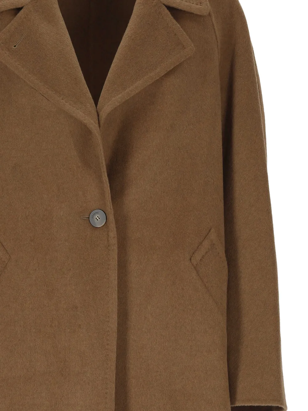 JOSEPH Franco single-breasted notched-lapel coat Bruin