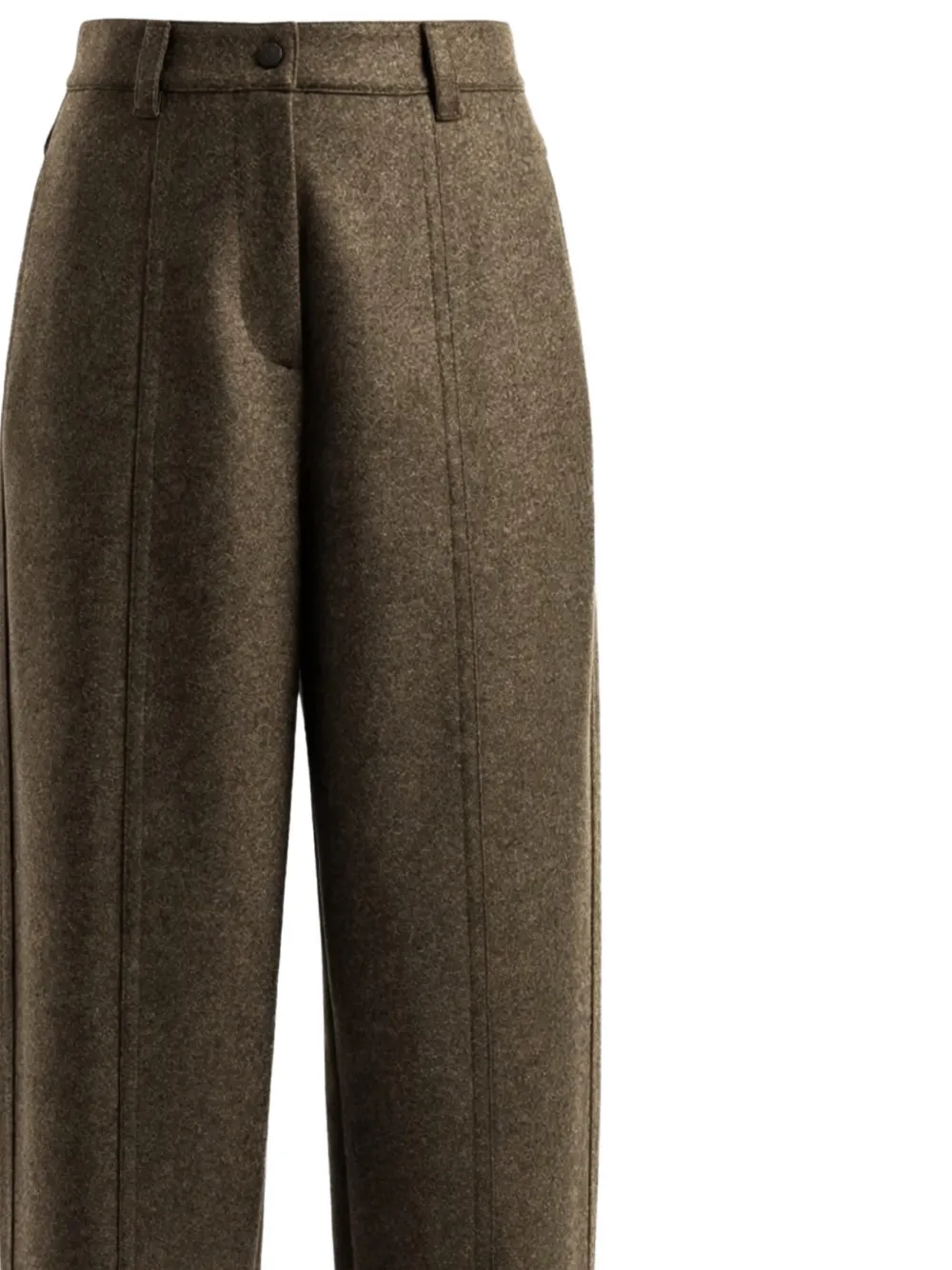 Moncler Grenoble seam-detail wool trousers Bruin