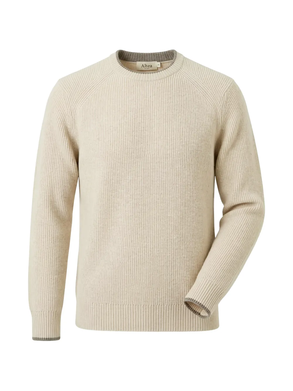 Altea ribbed-knit raglan-sleeve sweater Beige