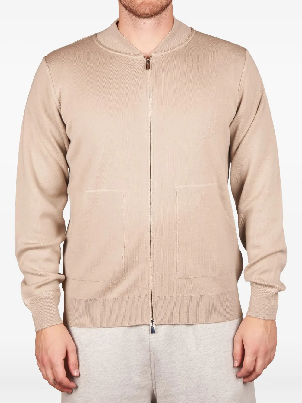Filippo De Laurentiis zip-up knitted cardigan - Toni neutri