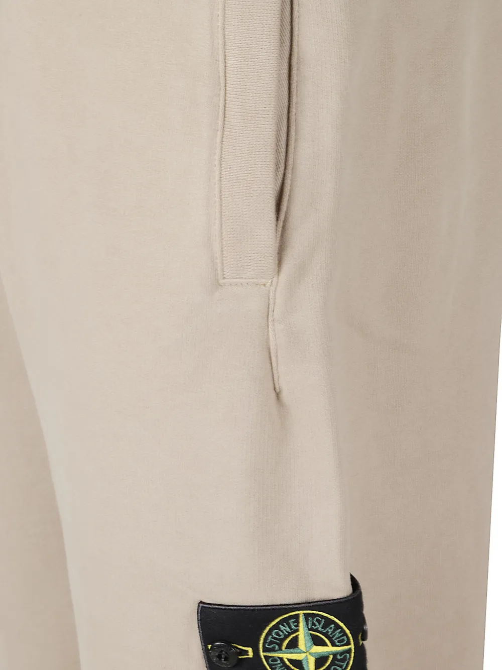 Stone Island 6200012 brushed organic-cotton fleece joggers Beige