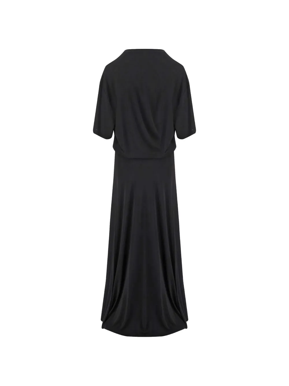 Balenciaga draped T-shirt dress Zwart