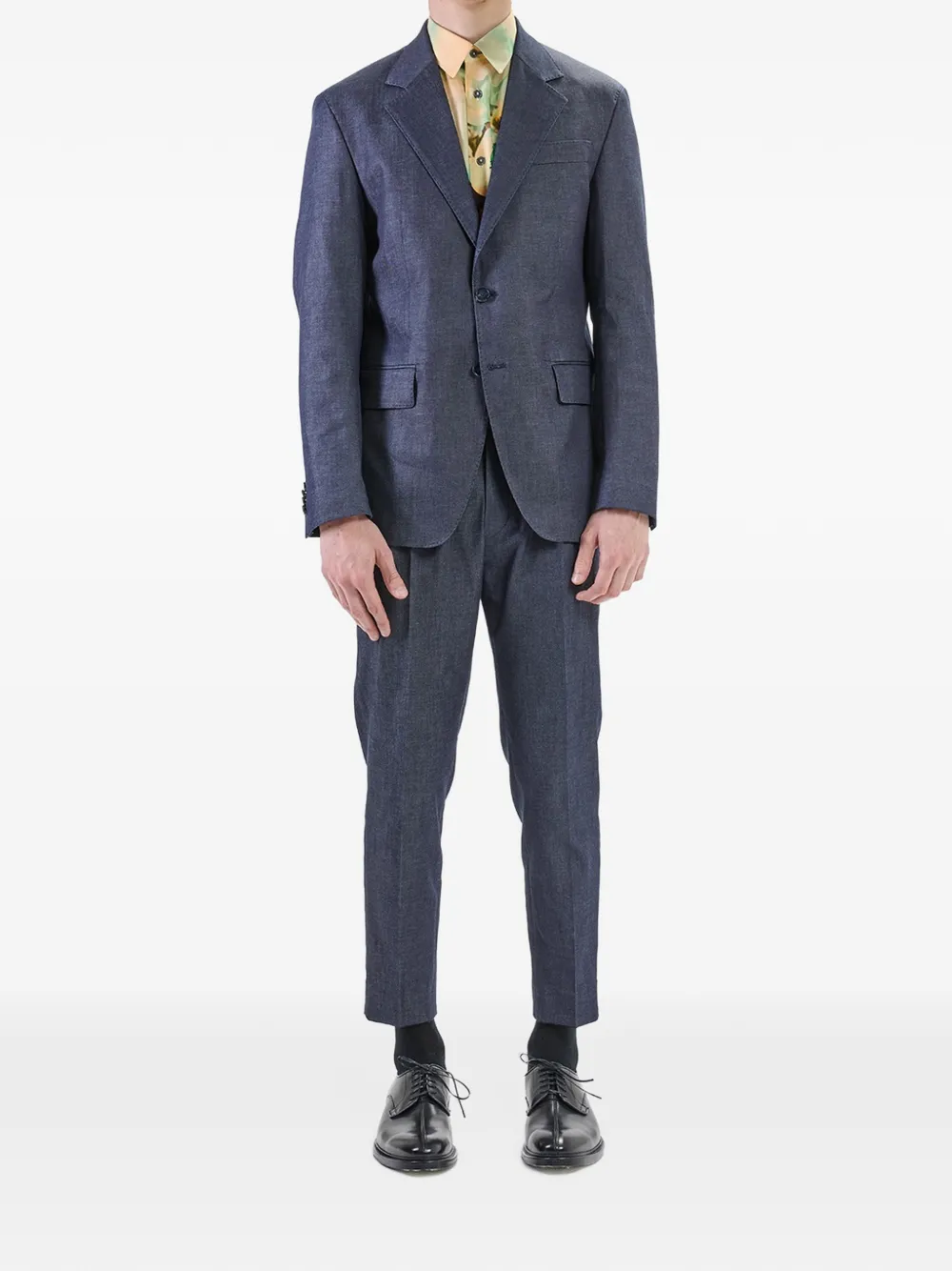 Karl Lagerfeld single-breasted denim jacket Blauw