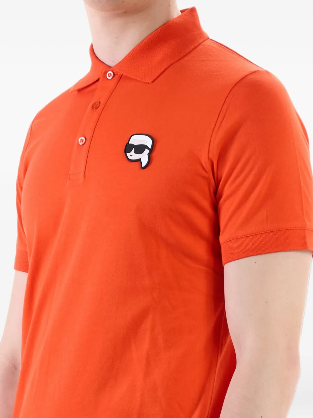 Karl Lagerfeld Karl NFT polo shirt Oranje