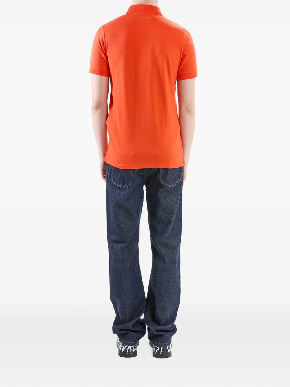 Karl Lagerfeld Karl NFT polo shirt Oranje