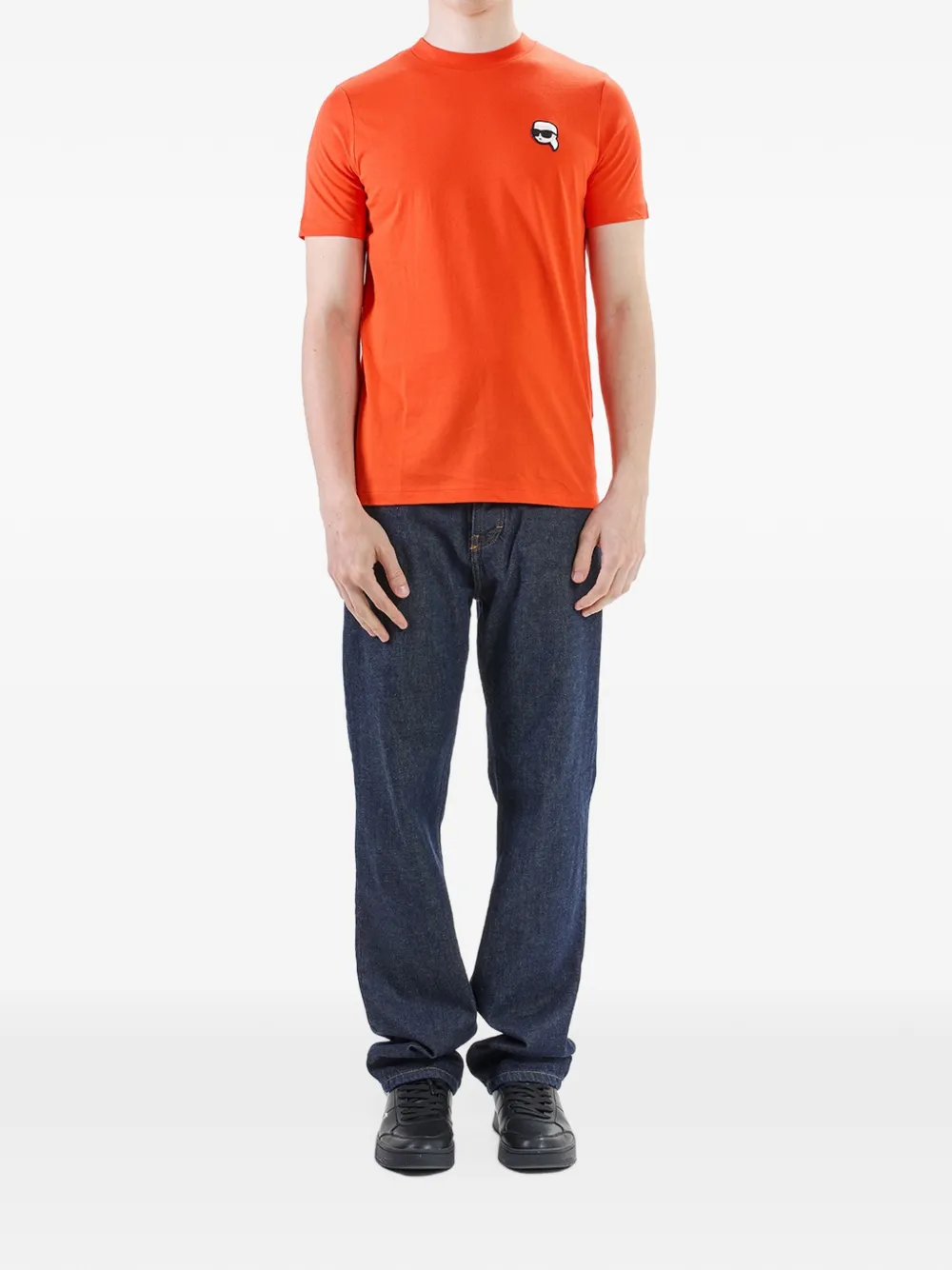 Karl Lagerfeld Karl NFT patch T-shirt Oranje