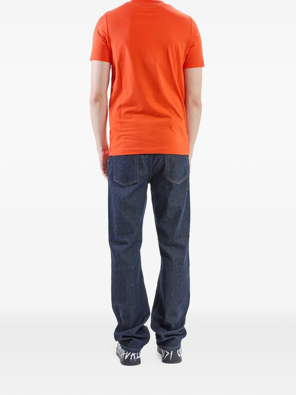Karl Lagerfeld Karl NFT patch T-shirt Oranje
