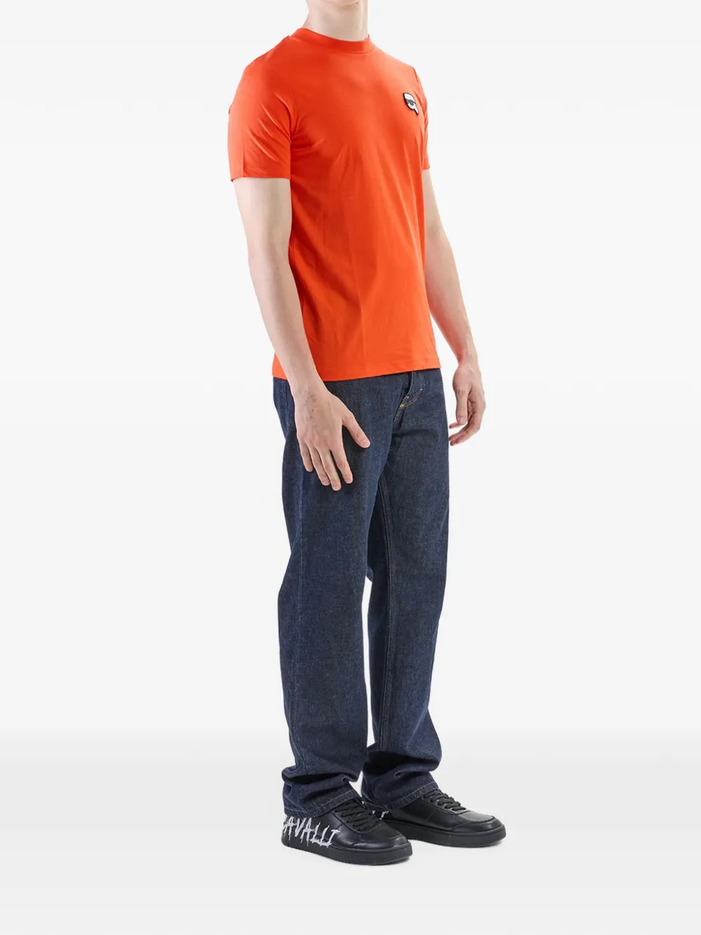 Karl Lagerfeld Karl NFT patch T-shirt Oranje