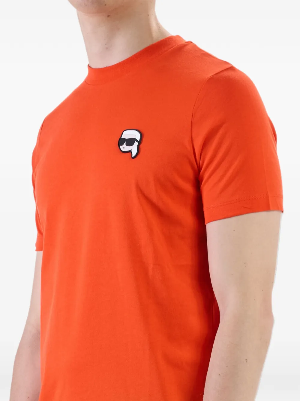 Karl Lagerfeld Karl NFT patch T-shirt Oranje