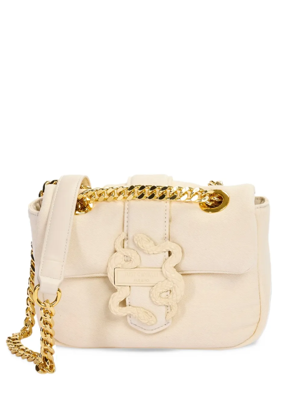 Just Cavalli Borsa a tracolla Iconic Snake Puffy - Toni neutri
