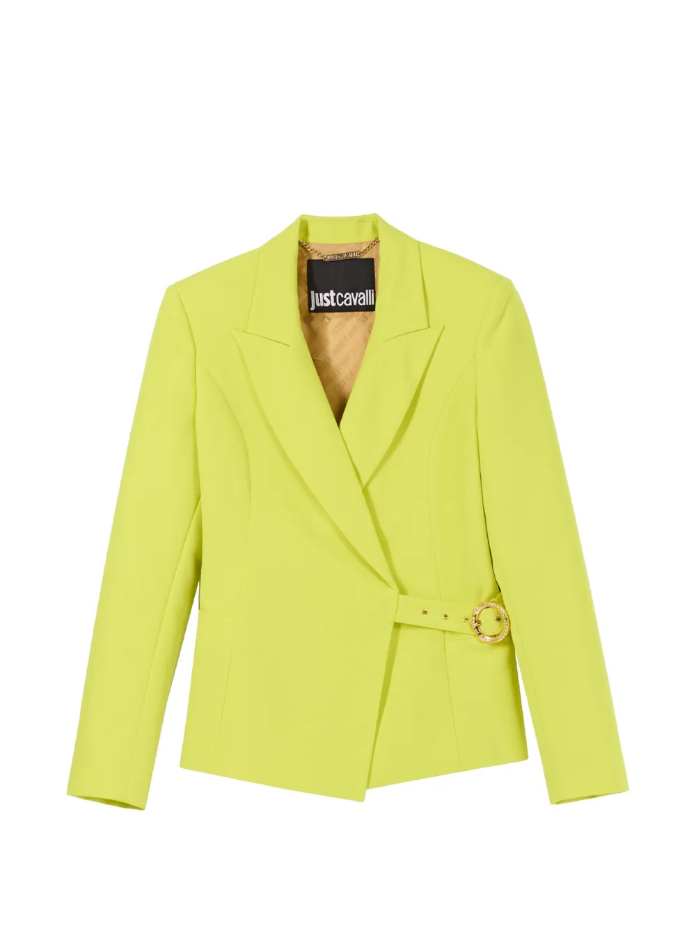Just Cavalli buckle-fastening blazer - Green