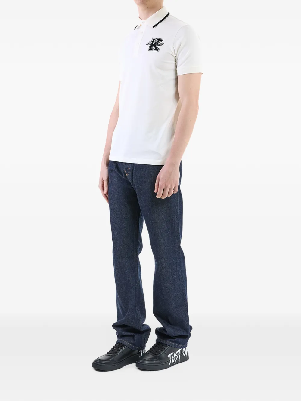 Karl Lagerfeld Kollege polo shirt Wit