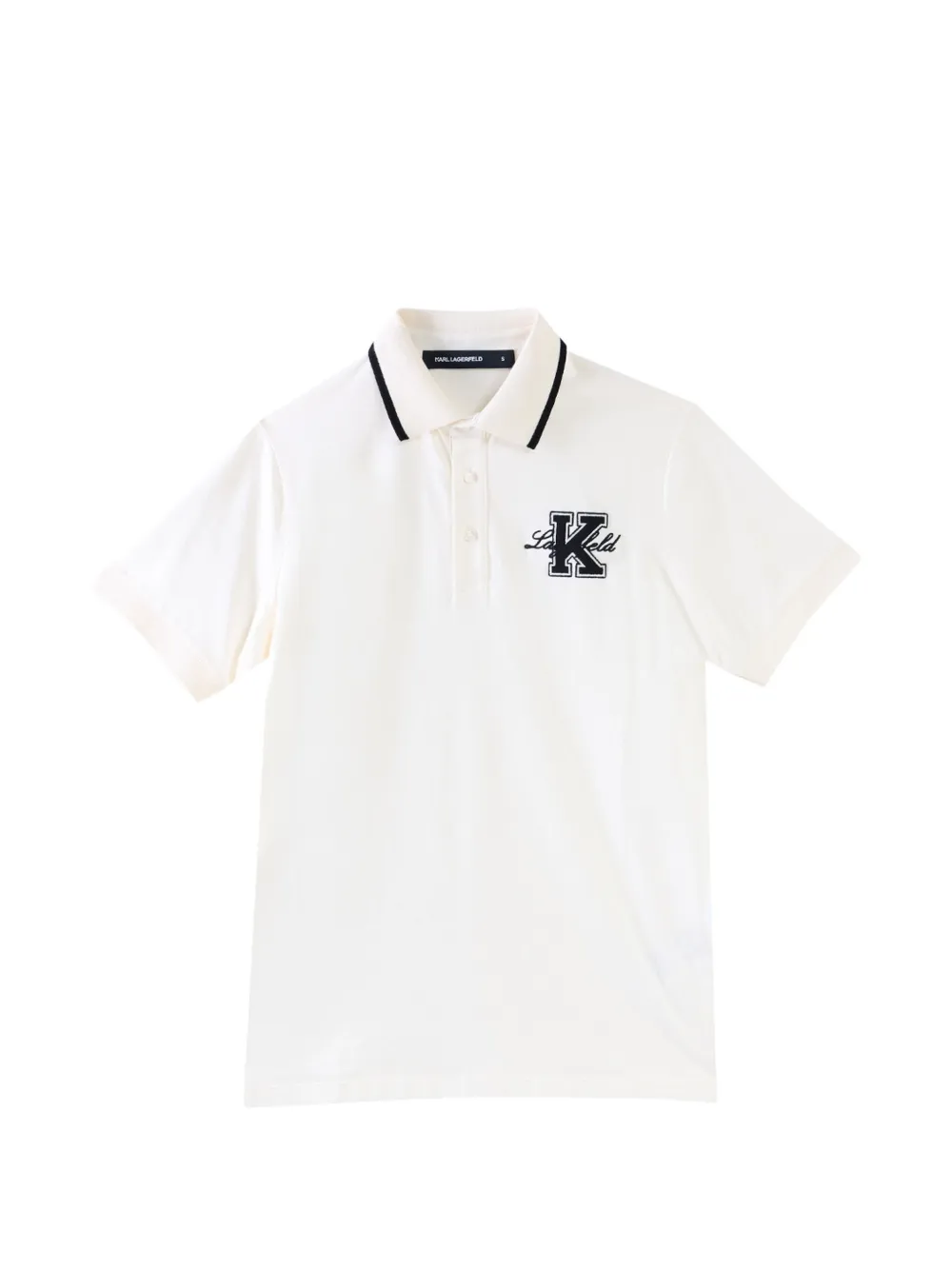 Karl Lagerfeld Kollege polo shirt - Bianco