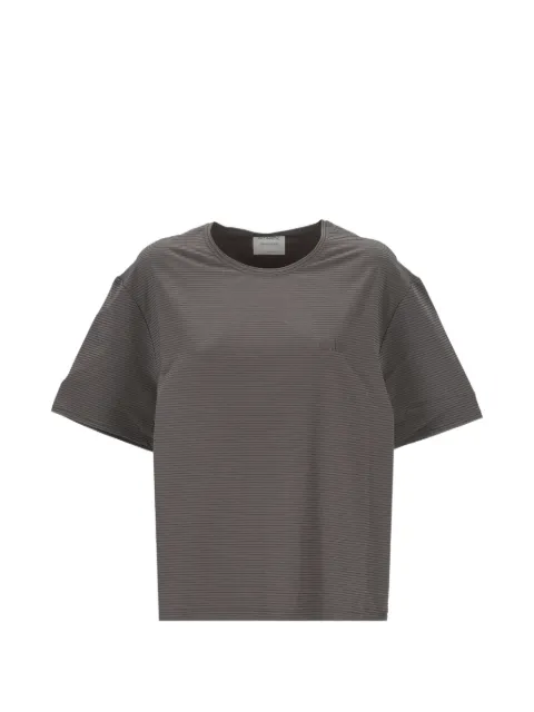 Optimistic runners ribbed-knit logo-patch T-shirt