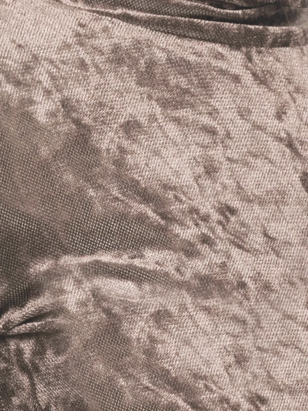 D.Exterior velvet-effect roll-neck sweater Beige