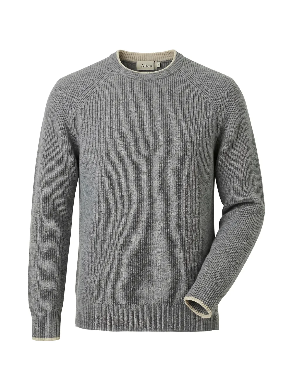 Altea ribbed-knit raglan-sleeve sweater Grijs