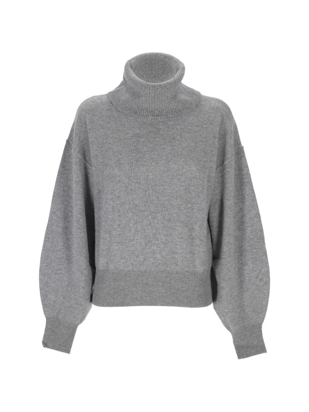 EMMA E GAIA roll-neck drop-shoulder sweater - Grigio