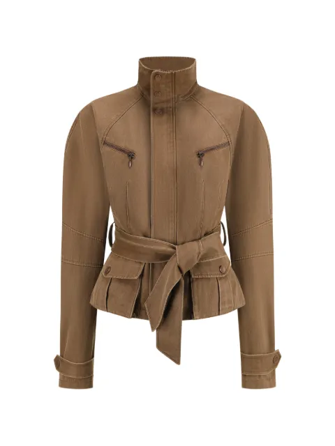 OUDE WAAG washed belted jacket