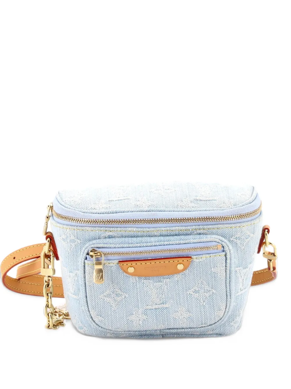 Louis Vuitton Pre-Owned Bum Bag Monogram Denim Mini belt bag - Blu