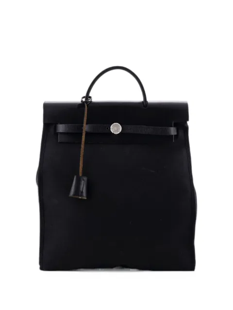Hermès Pre-Owned Herbag A Dos Zip Toile and Leather backpack