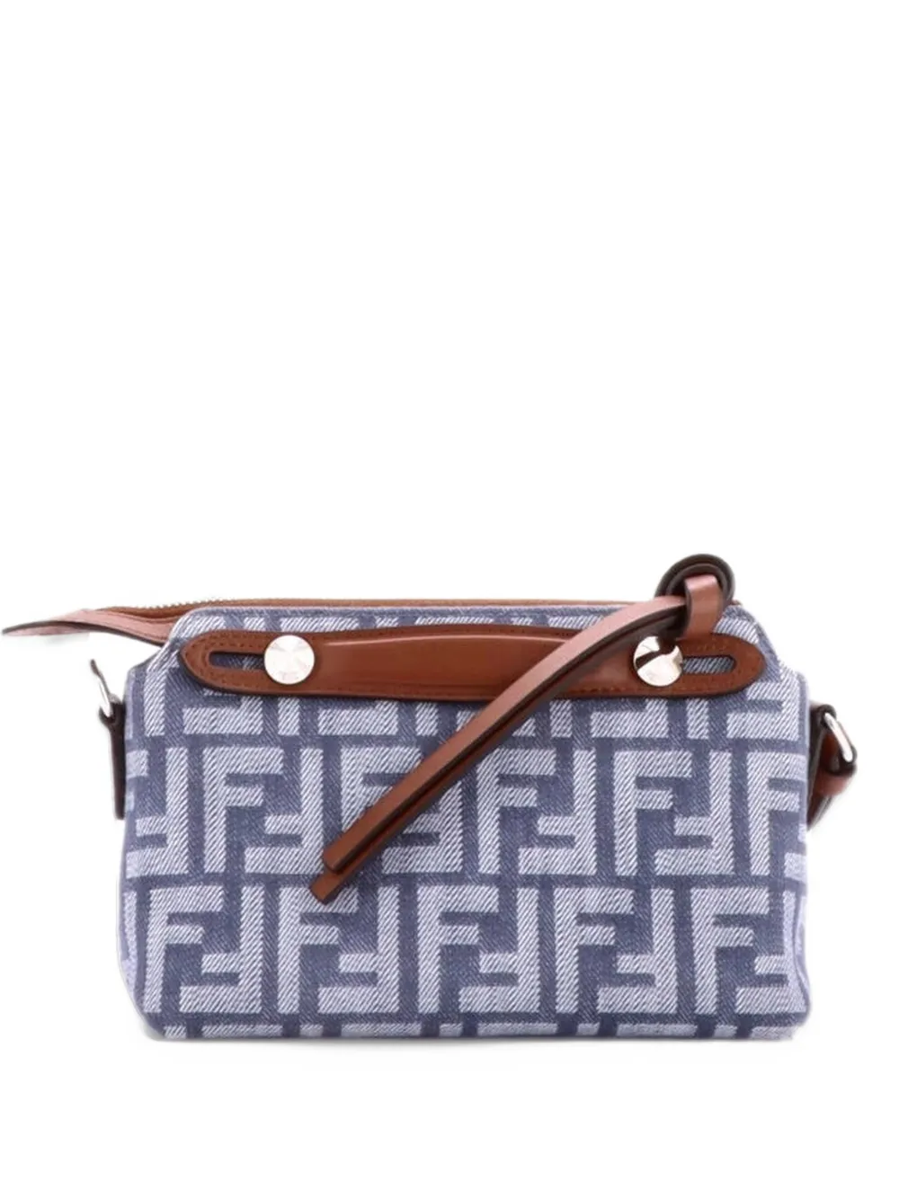 Fendi Pre-Owned By The Way Satchel Zucca Denim Mini shoulder bag - Blue