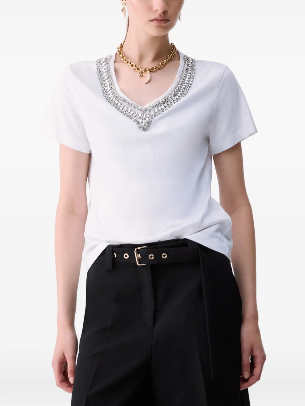 LIU JO T-shirt with jewel details