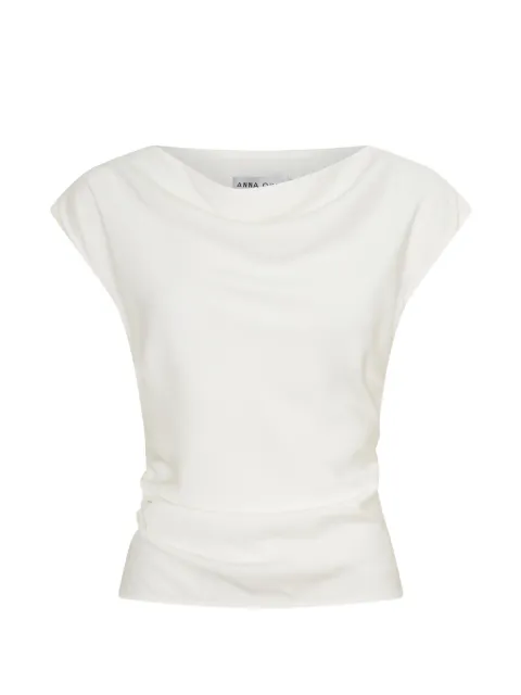 Anna Quan Bessette cowl-neck top