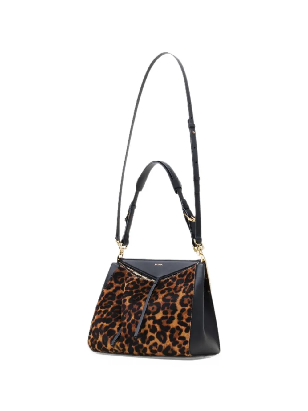 Lanvin TOP HANDLE BAG IN PONY Zwart