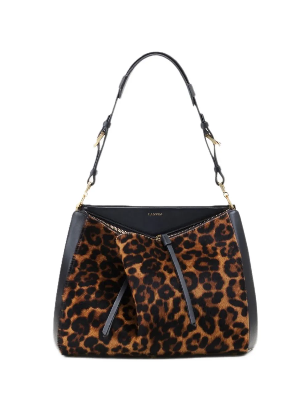 Lanvin TOP HANDLE BAG IN PONY - Nero