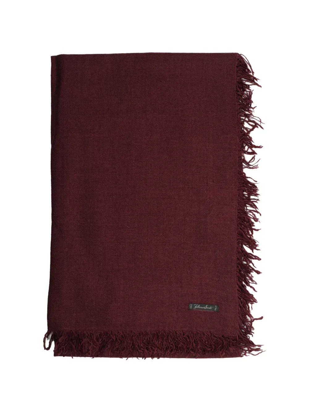 Faliero Sarti Enrica frayed scarf - Rosso
