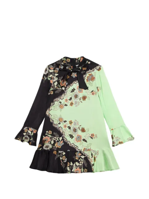 Roberto Cavalli Junior floral-print ruffled dress