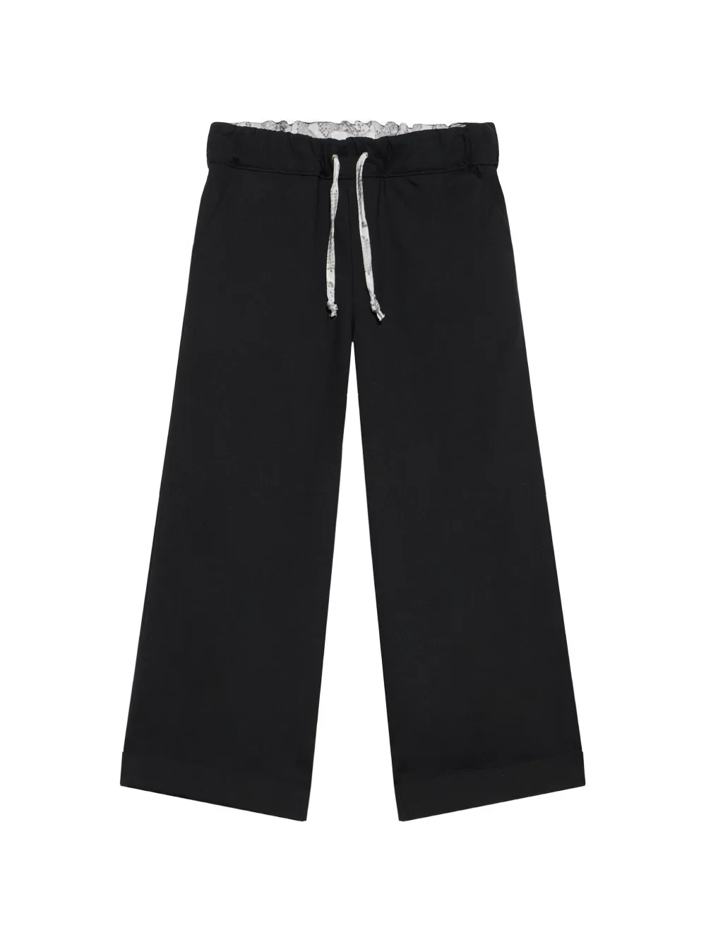Roberto Cavalli Junior drawstring wide-leg trousers - Nero