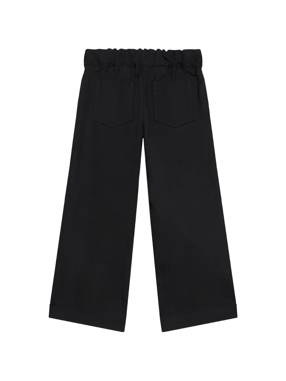 Roberto Cavalli Junior drawstring wide-leg trousers Zwart