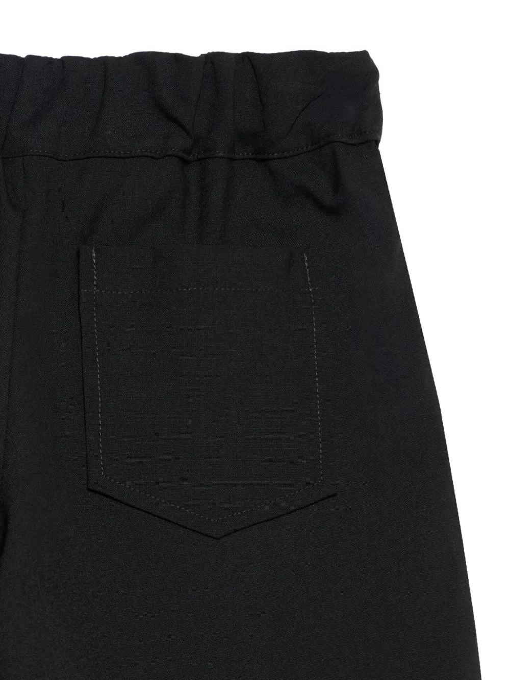 Roberto Cavalli Junior drawstring wide-leg trousers Zwart