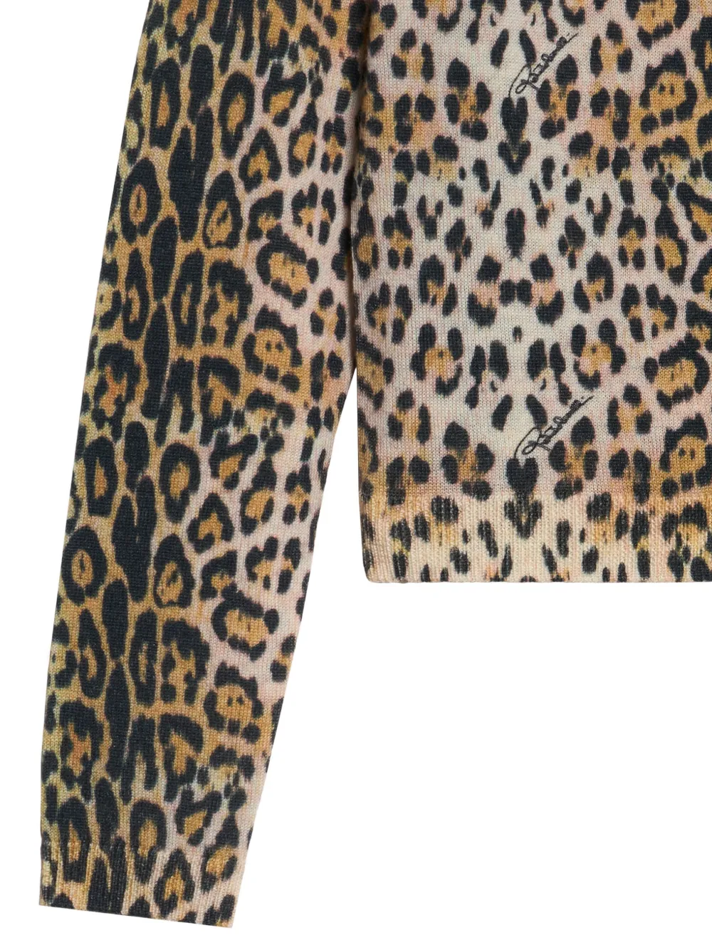 Roberto Cavalli Junior leopard-print button-up cardigan Bruin