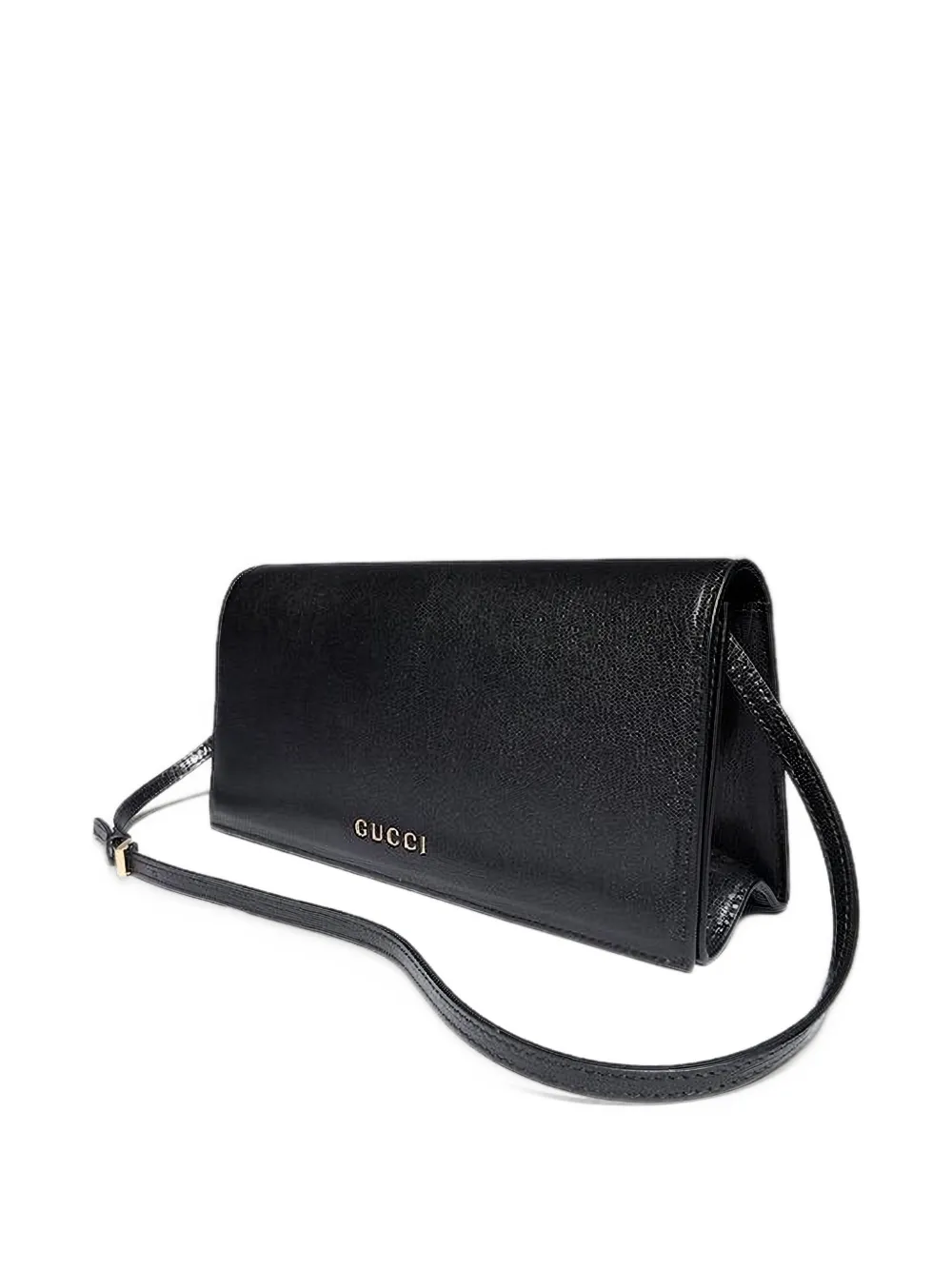 Gucci mini bag with lettering Zwart
