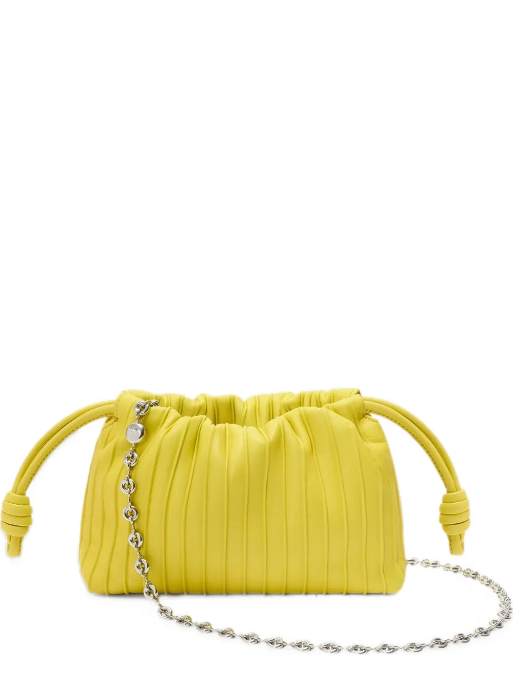 LOEWE mini Flamenco pleats purse in nappa lambskin - Giallo