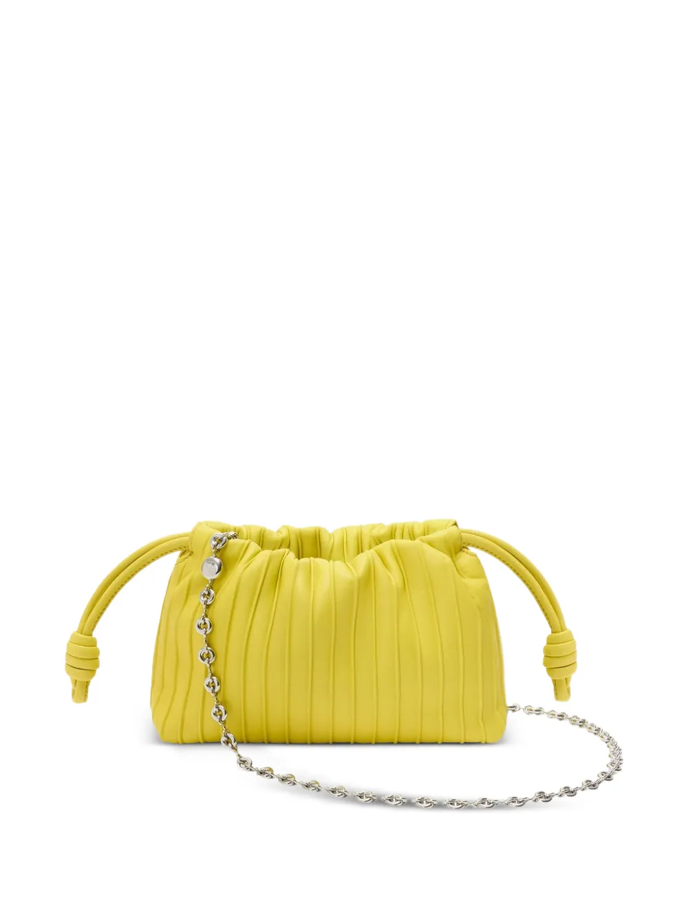 LOEWE mini Flamenco pleats purse in nappa lambskin - Giallo