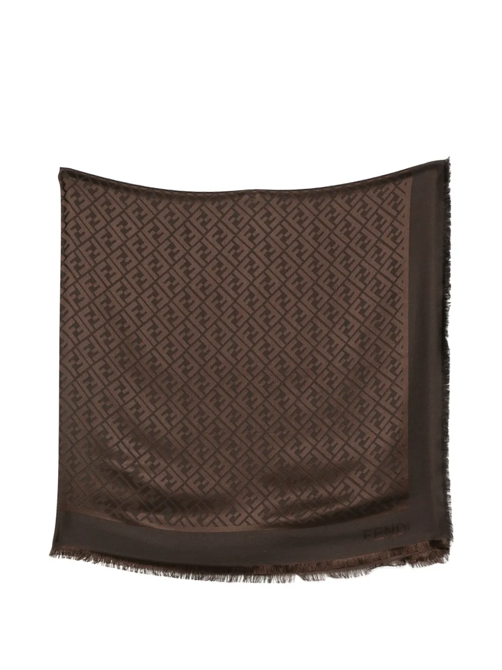 FENDI FF shawl - Marrone