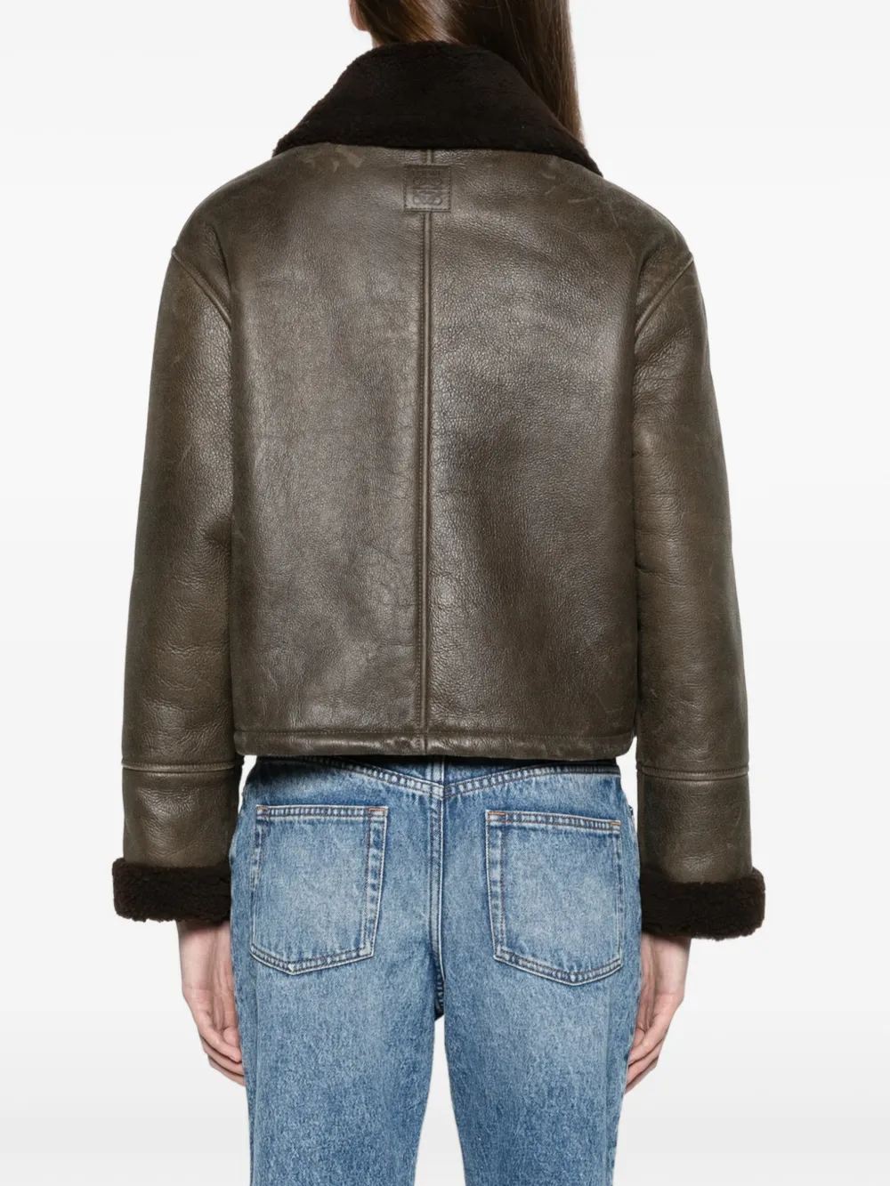LOEWE jacket in shearling Groen