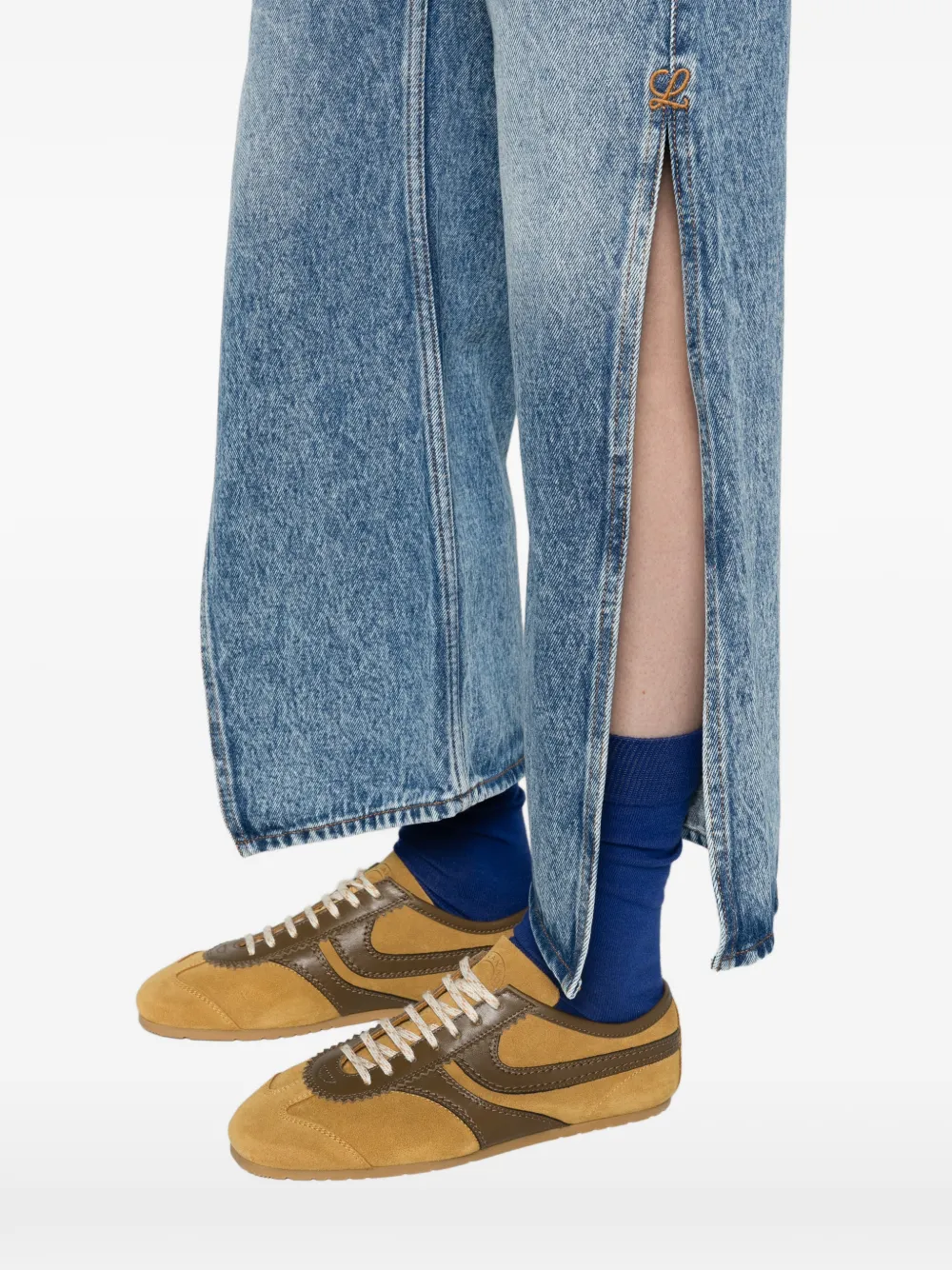 LOEWE trousers in denim Blauw