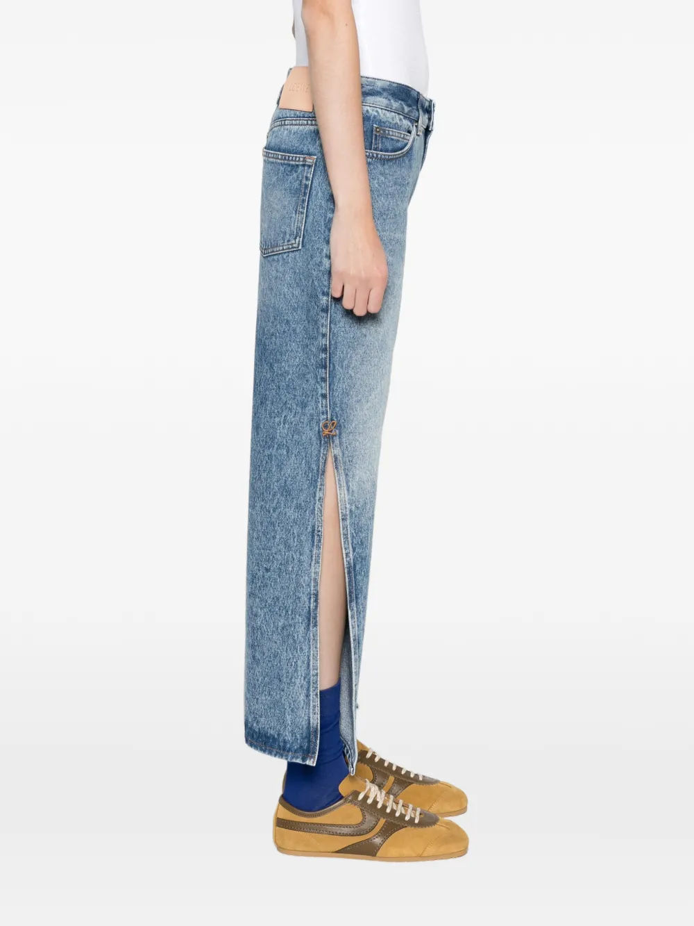 LOEWE trousers in denim Blauw
