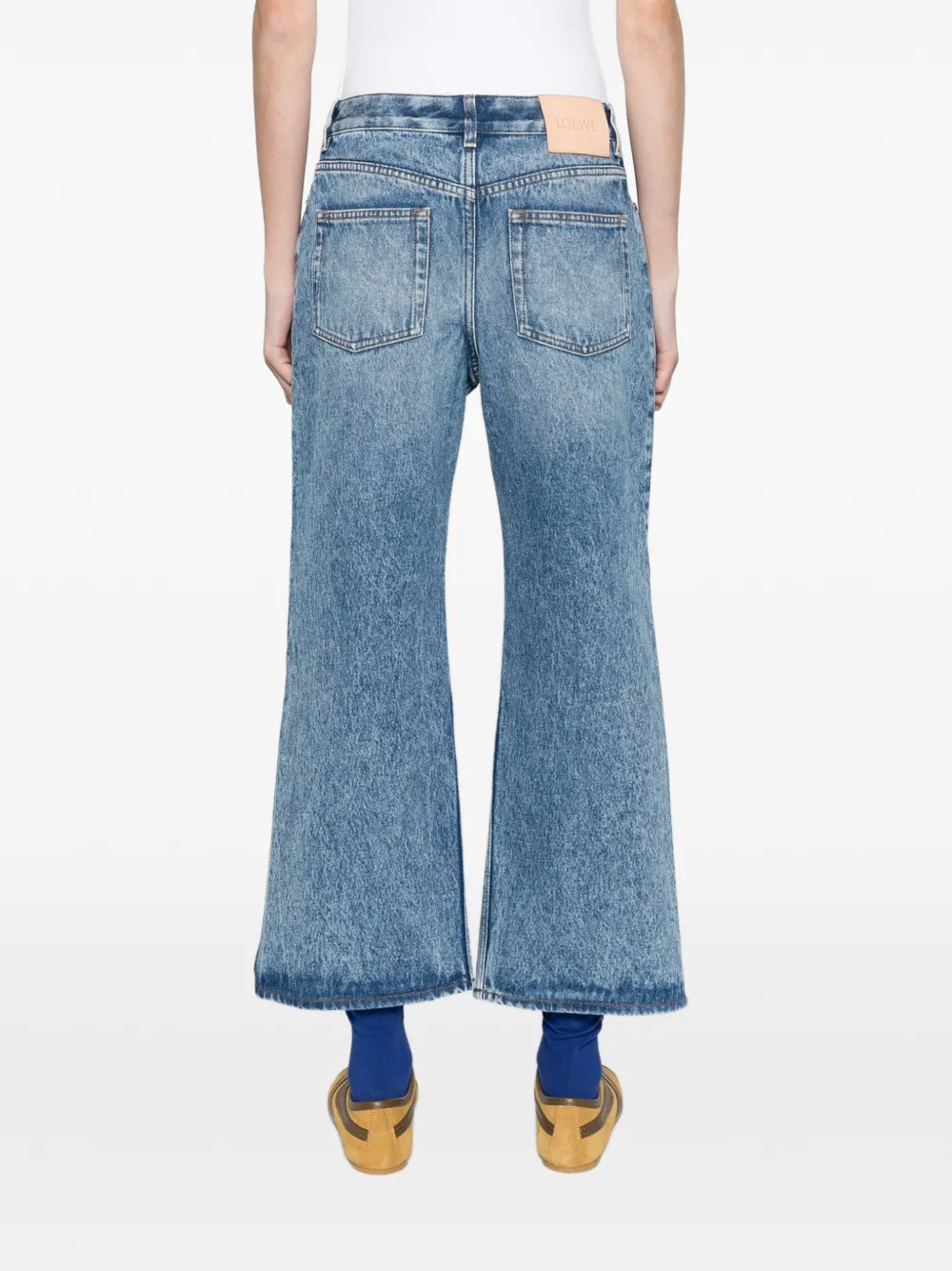 LOEWE trousers in denim Blauw