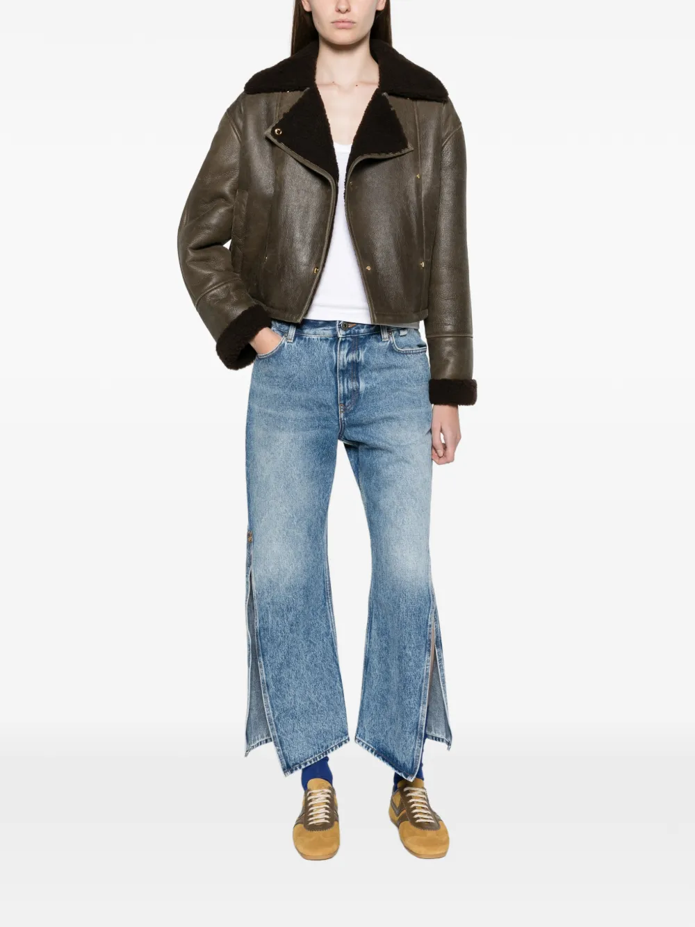 LOEWE trousers in denim Blauw