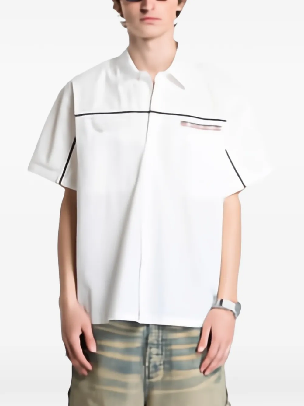 Obey Camber short-sleeve shirt Wit