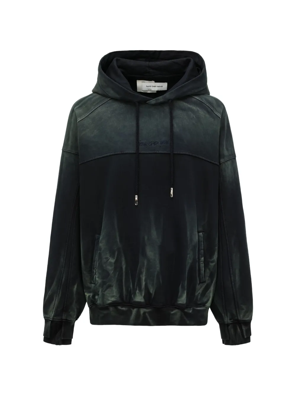 Feng Chen Wang gradient tie-dye hoodie - Nero