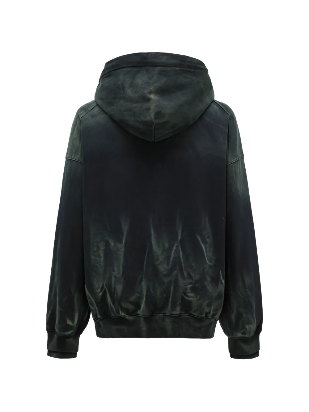 Feng Chen Wang gradient tie-dye hoodie Zwart