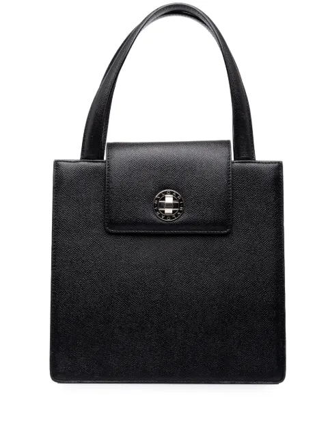 Bvlgari Pre-Owned 20th Century Grained Calfskin Top Handle Bag satchel