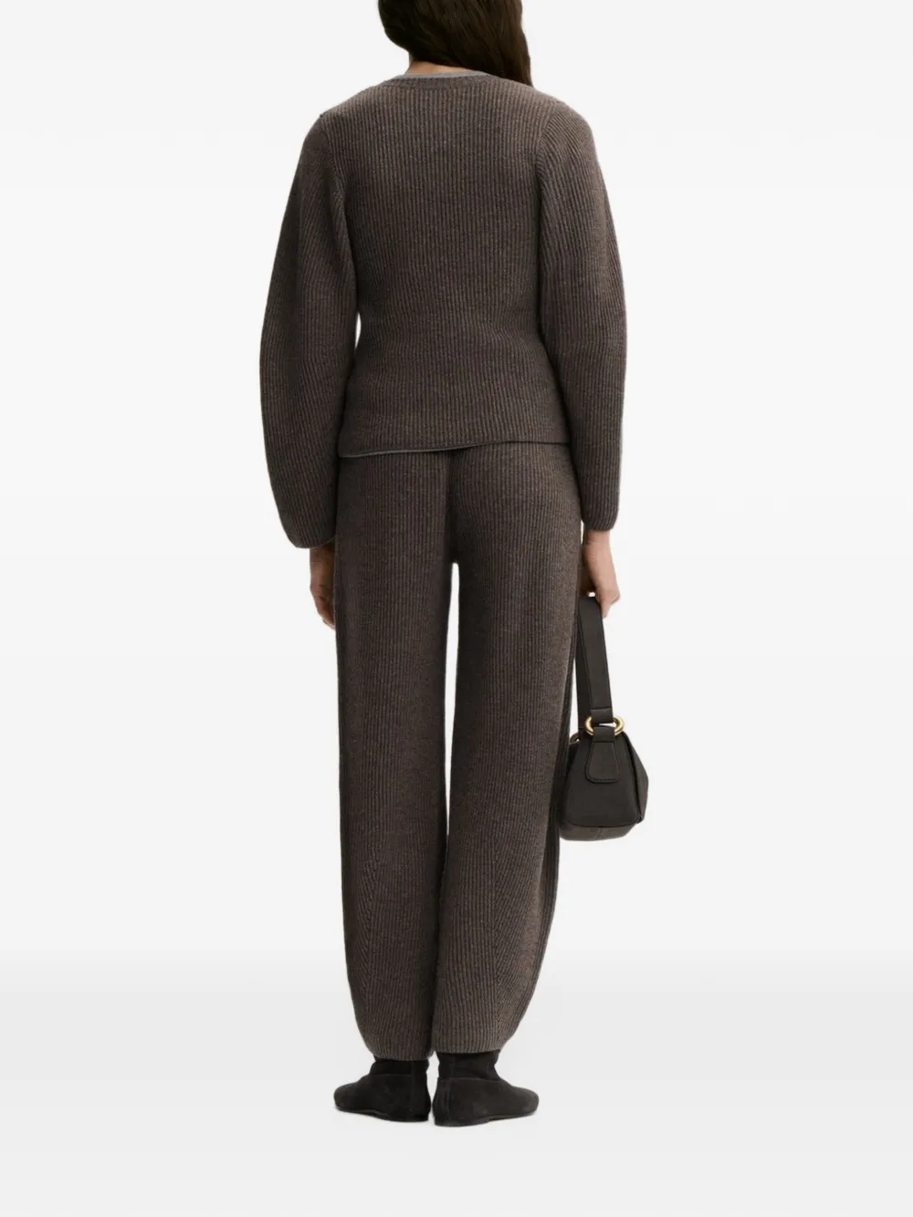 By Malene Birger Bianca ribgebreide trui Bruin