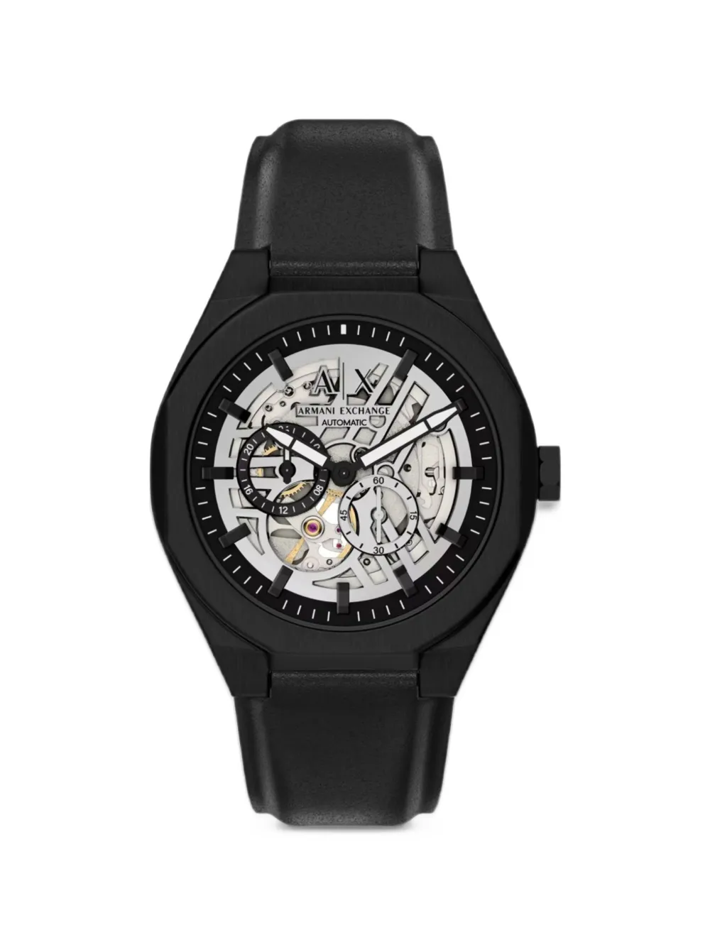 Armani Exchange Sync 44mm skeleton watch - Argento